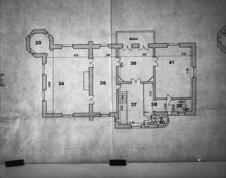 Plan au 1er étage, en 1979 (collection particulière).