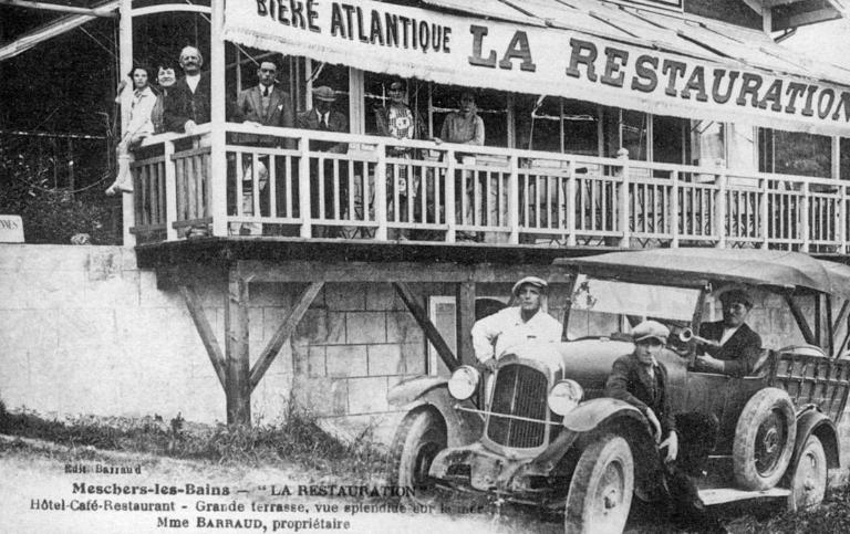 Restaurant de la plage des Nonnes vers 1920.