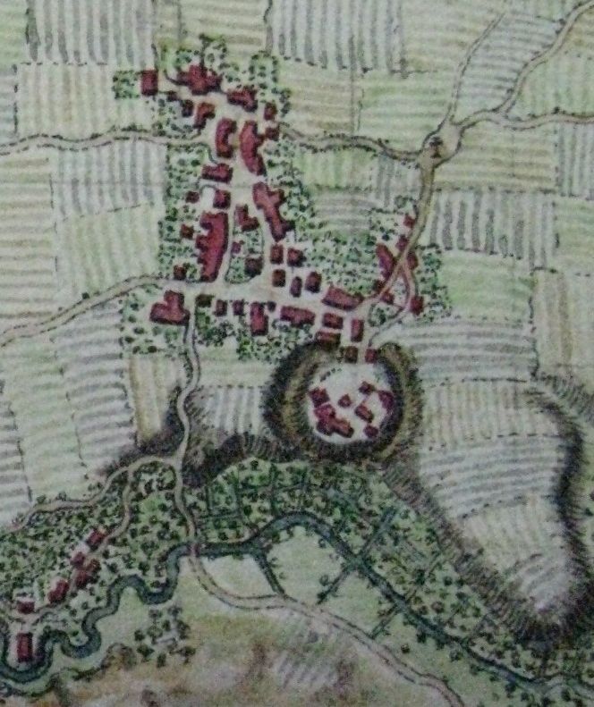 Extrait du plan de Didonne par l'ingénieur Claude Masse, vers 1700.
