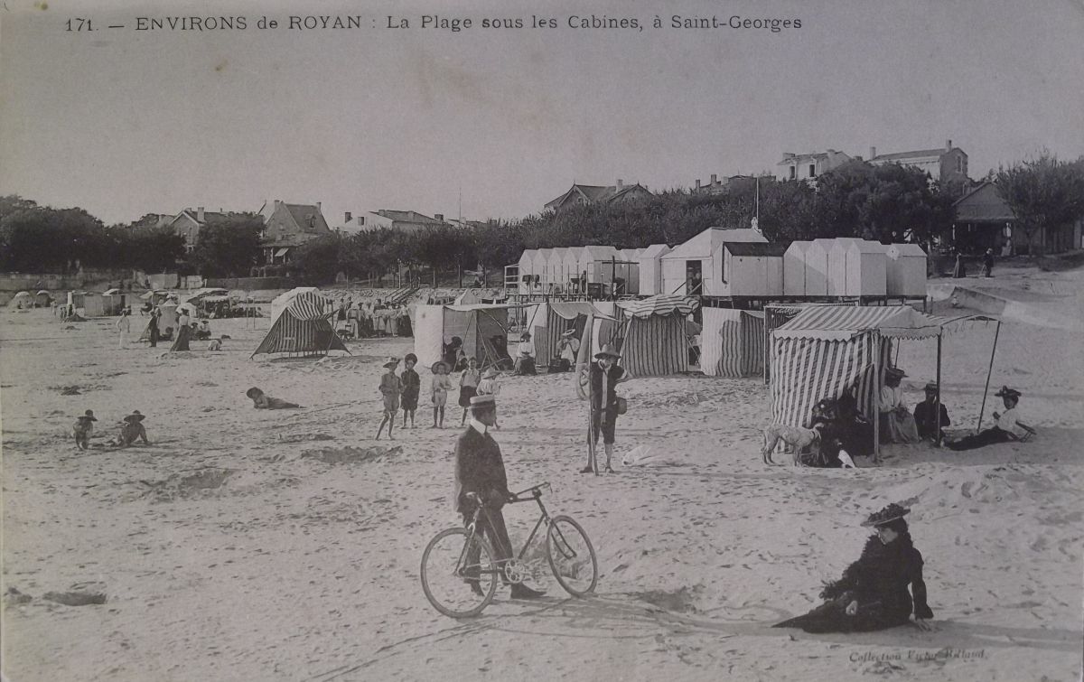 La plage de la conche de Saint-Georges vers 1910.