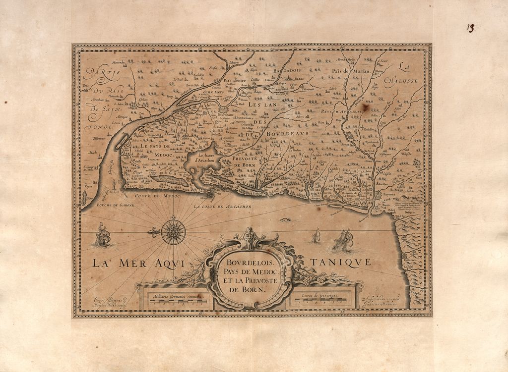 Bourdelois, Pays de Médoc et la prevosté de Born. 1ère moitié 17e siècle.