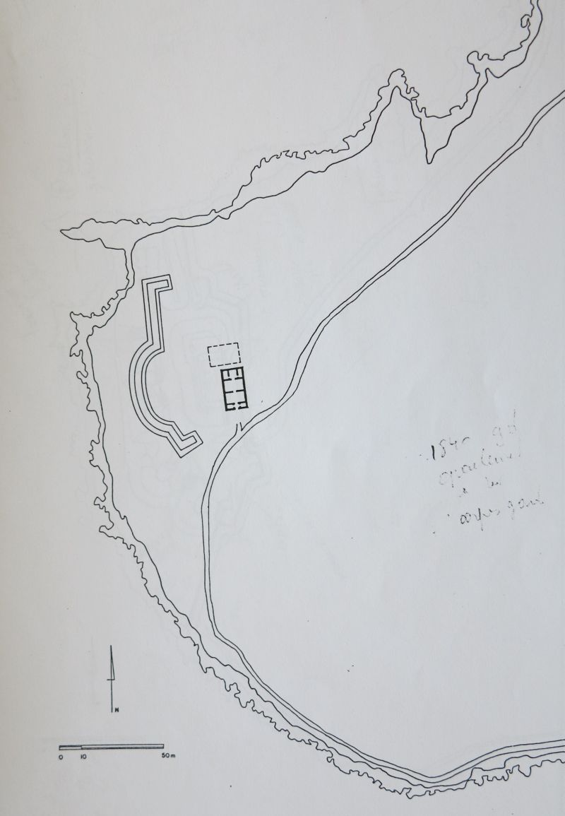 Plan du fort en 1862, avec corps de garde et magasin à poudre.