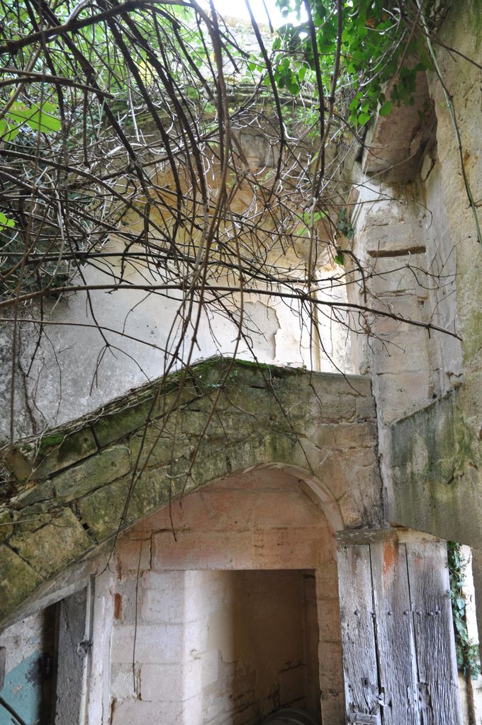 Corps de logis, aile en retour nord : cage d'escalier.