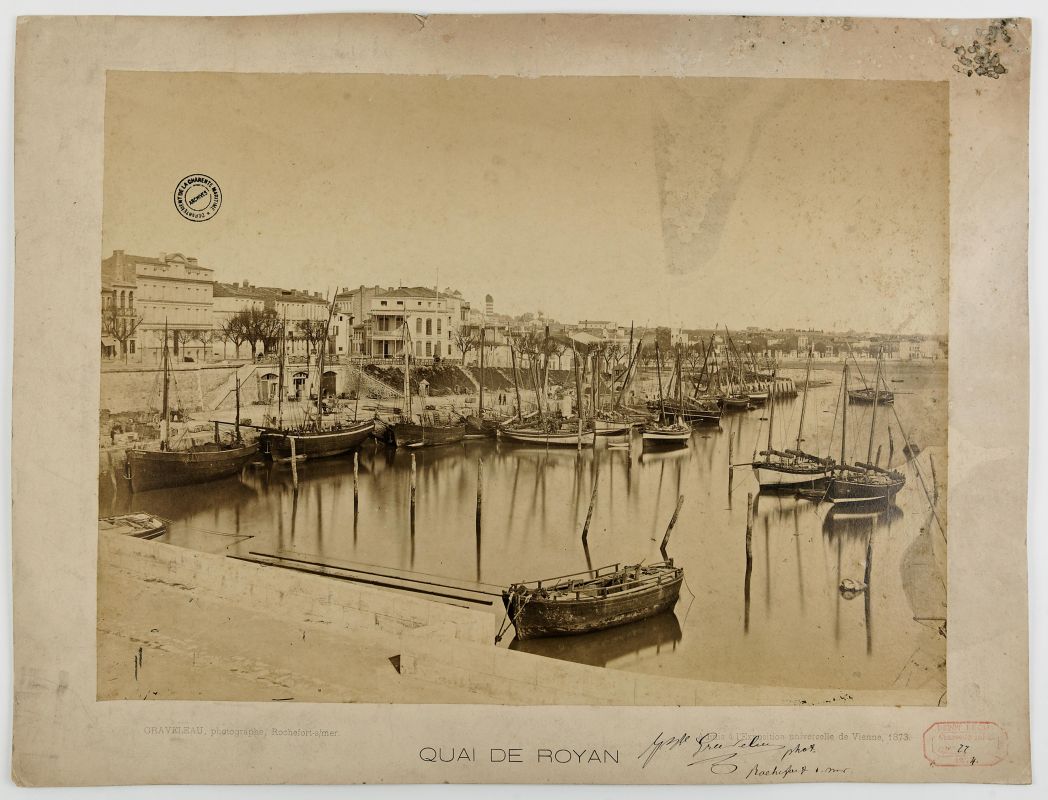 Le port vu depuis le quai l'Herminier vers 1880.
