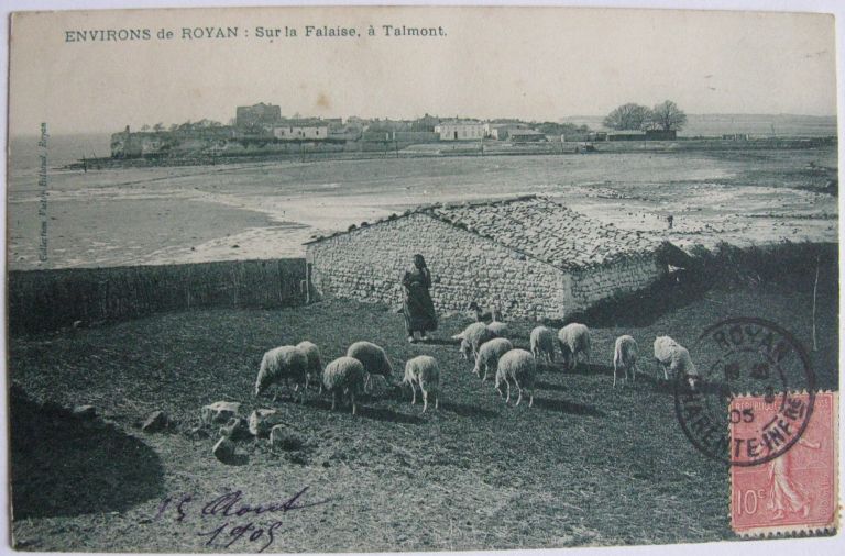Bergerie à la pointe de Cornebrot, carte postale vers 1900.