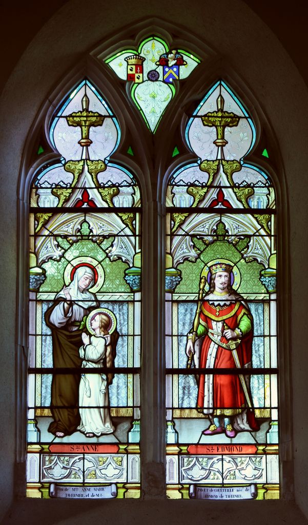 Baie 6 : Sainte Anne et la Vierge et saint Edmond.