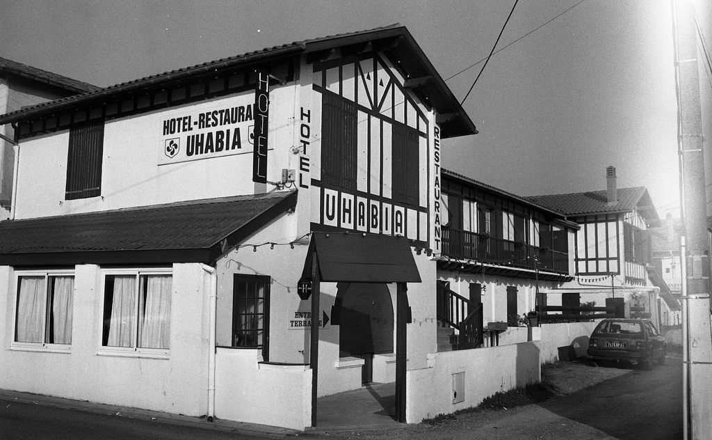 Hôtel-restaurant de l'Uhabia, en 1994.