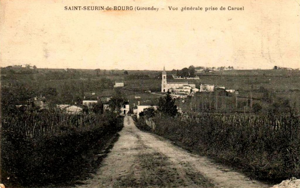 Carte postale (collection particulière) : vue générale prise de Caruel.