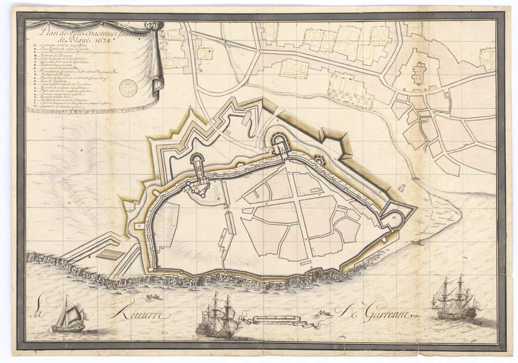 Plan de la ville et des faubourgs, 1674 [?].