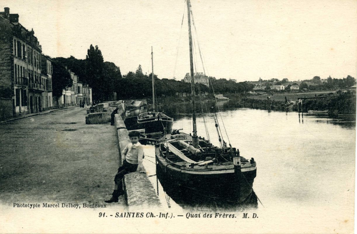 Le quai des Frères vers 1920.
