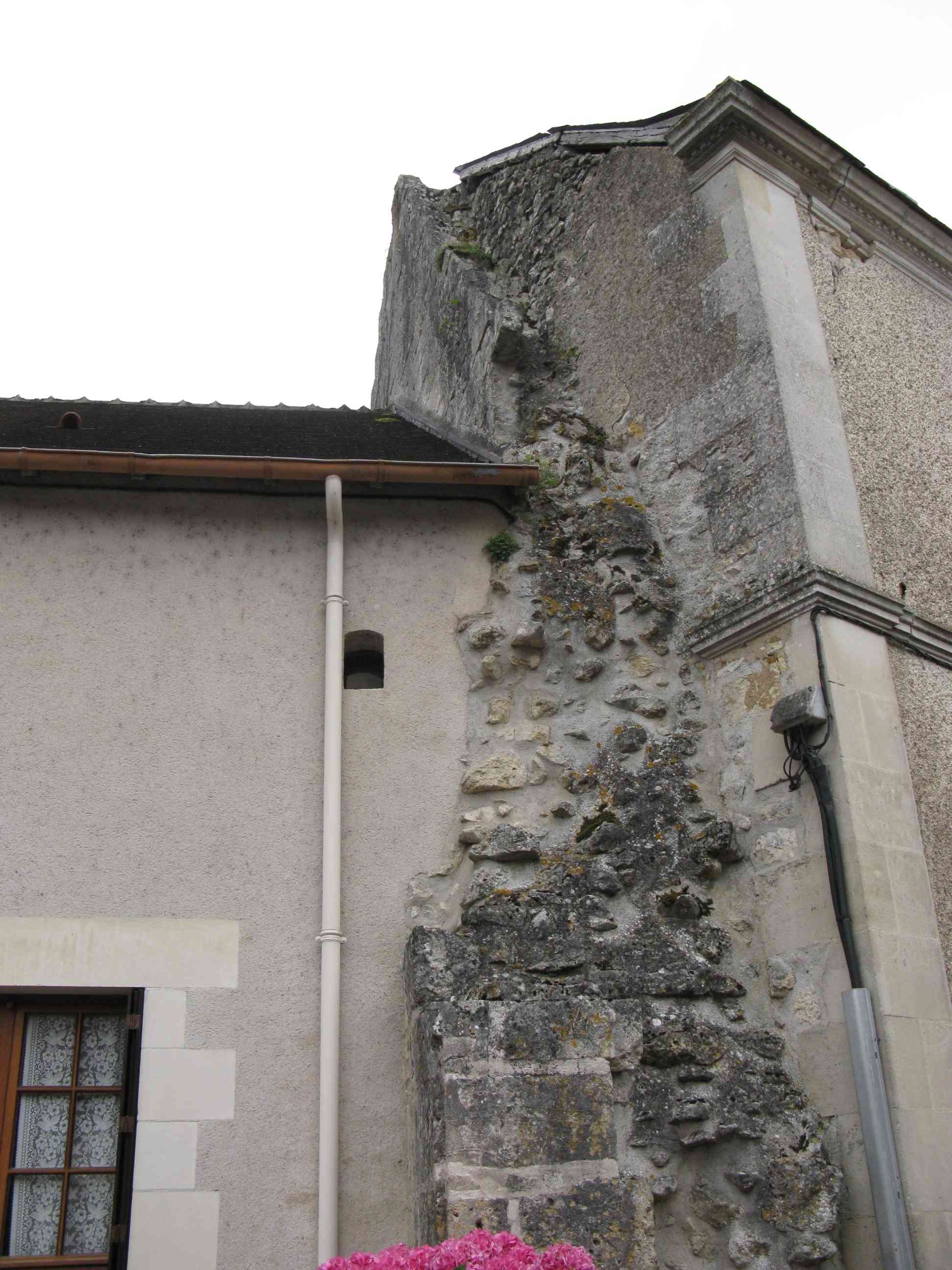 Mur pignon nord du transept.