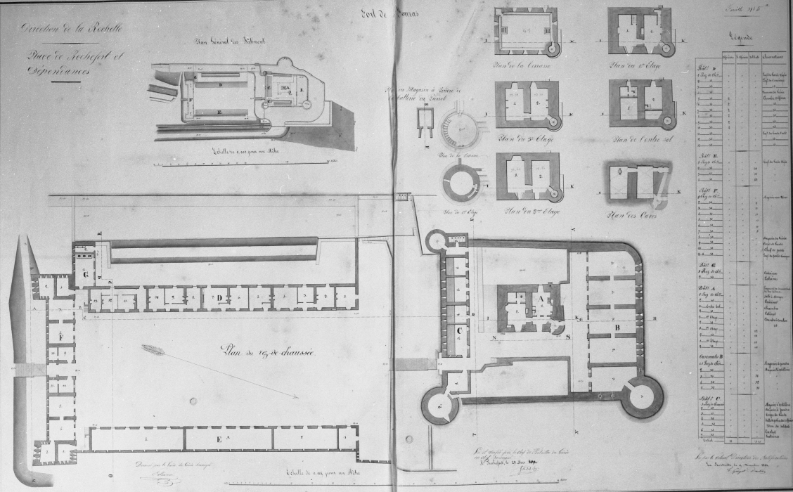 Le plan du fort en 1851.