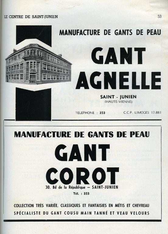 Publicité pour la ganterie, 1970.