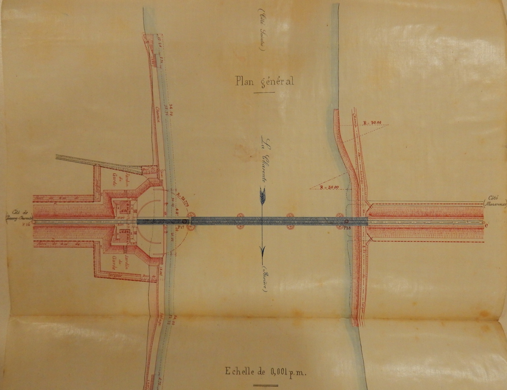 Plan général du pont, 1882.