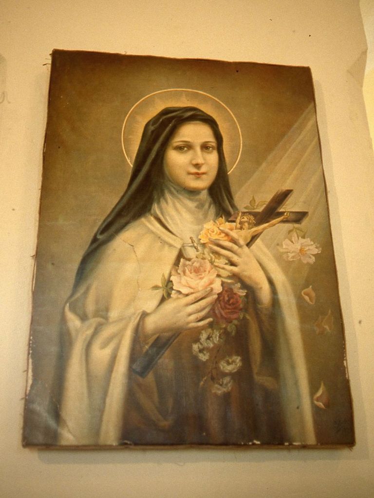 Tableau : Sainte Thérèse de Lisieux.