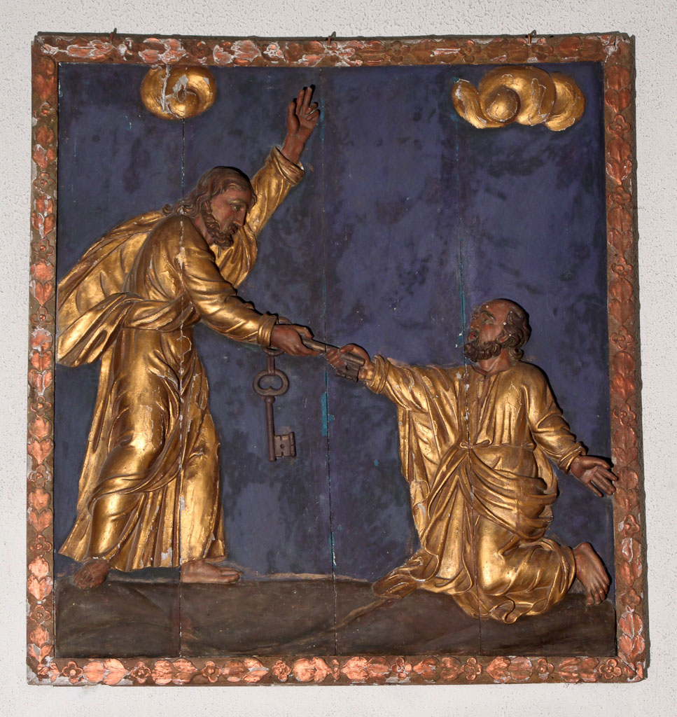 Bas-relief : Remise des clés à saint Pierre.