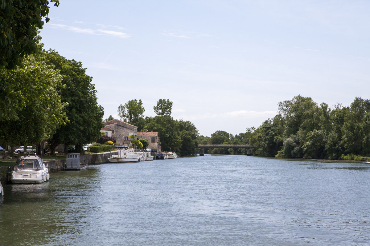 Une vue du fleuve Charente.