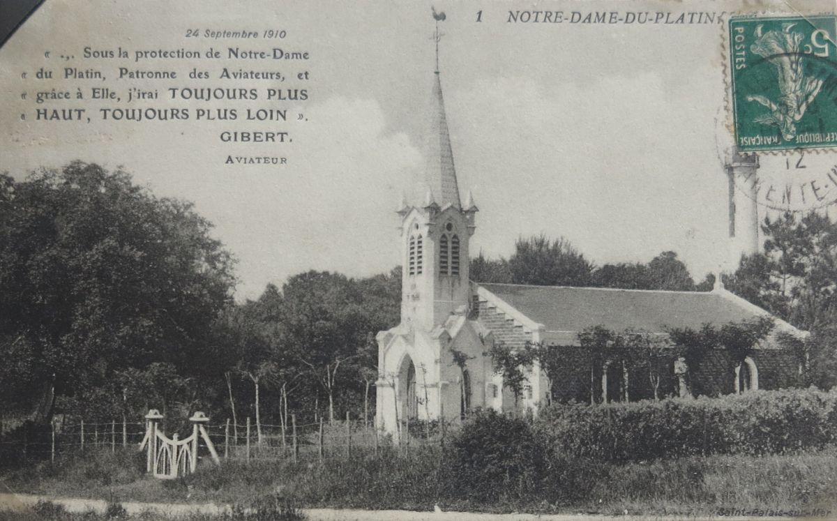 La chapelle après son agrandissement en 1908.