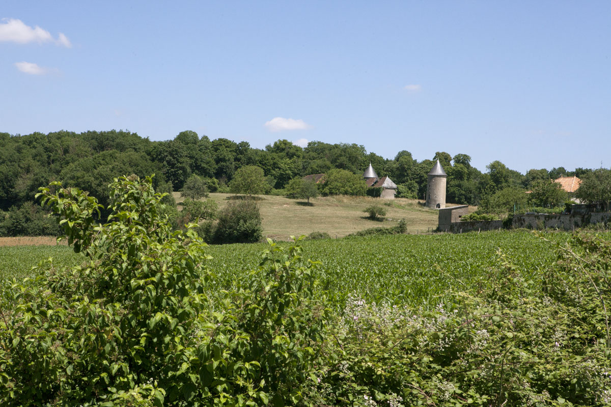 Paysage à la sortie du village par D 12 en direction de Gouex.