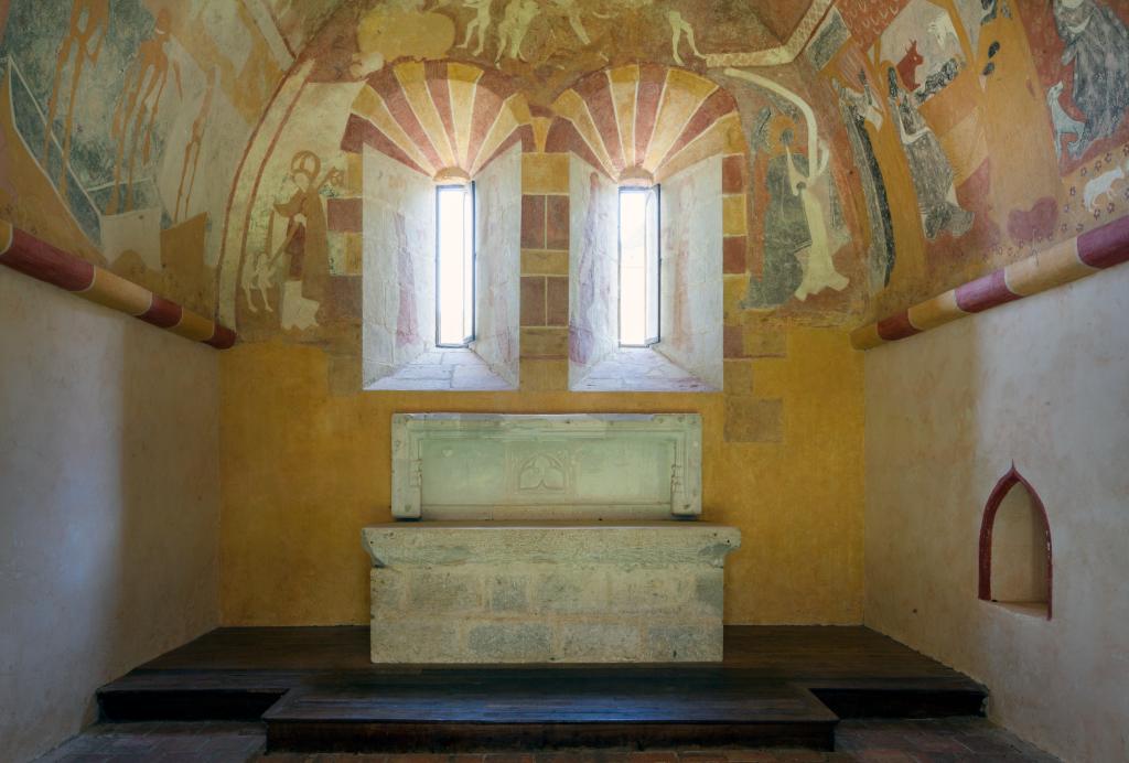L'intérieur de la chapelle Sainte-Catherine, en 2015.