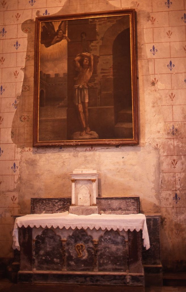 Ensemble avec l'autel de saint Sébastien.