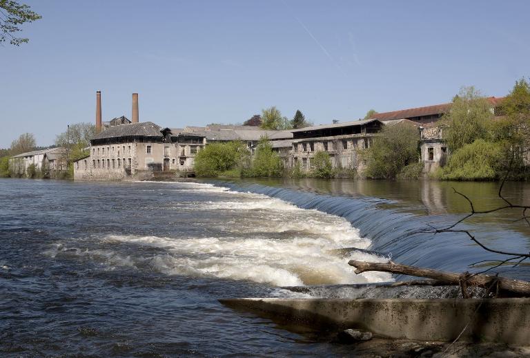 Le site vu du barrage.