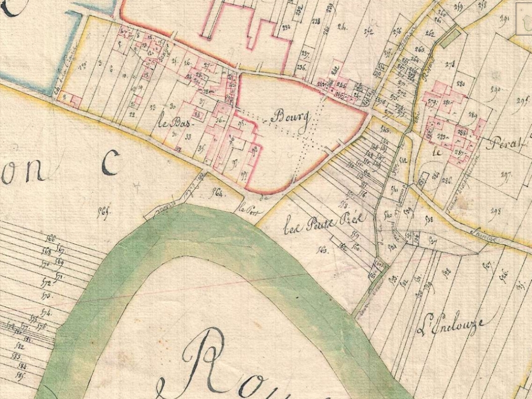 Le port est mentionné sur le plan cadastral de 1817, section C.