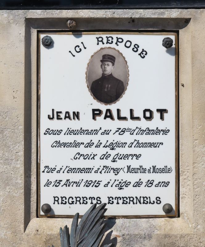Plaque commémorant Jean Pallot, 