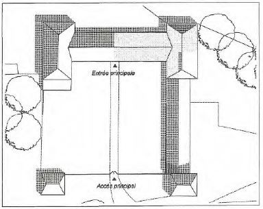 Plan général du château, état actuel.