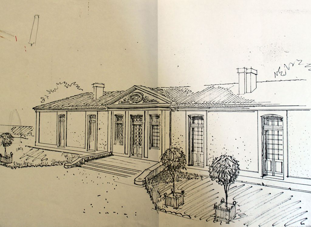 Projet de restauration de l'aile de logements, s.d. [1982].
