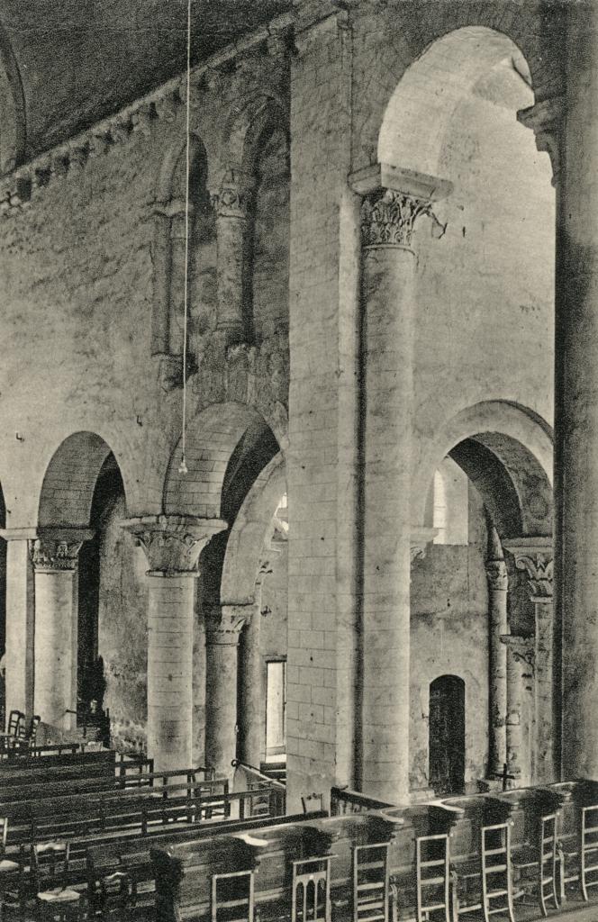 Transept sud, mur ouest, carte postale ancienne.