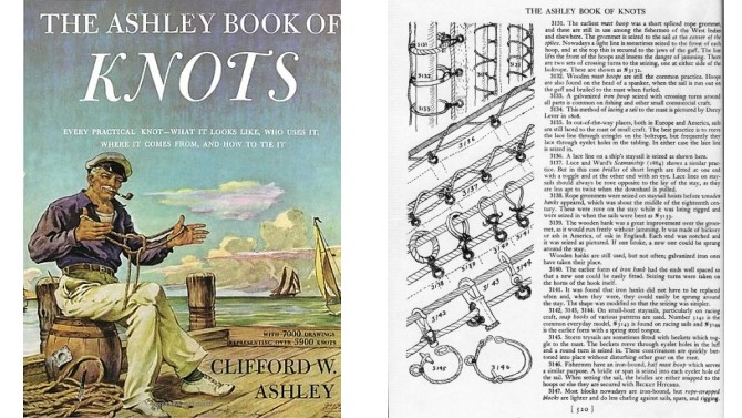 L'ouvrage de référence pour le matelotage : The Ashley Book of Knots, rédigé par Clifford Warren Ashley, qui y a répertorié 3 800 nœuds, publié en 1944 (traduit par Karine Huet, Le grand livre des nœuds, 1979).