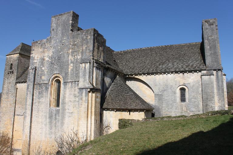 Elévations supérieures du choeur, de l'absidiole et du transept sud.