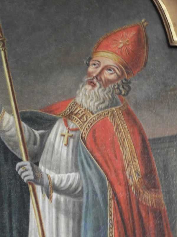 Détail : l'évêque saint Nicolas.