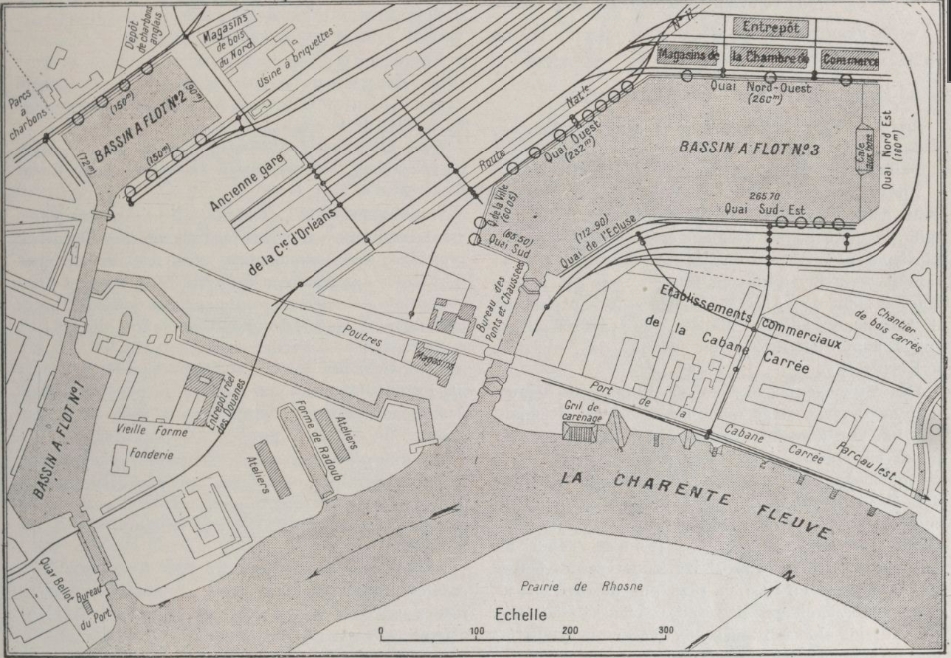Plan du bassin en 1917.