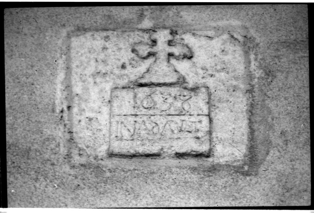 Mur nord, inscription.