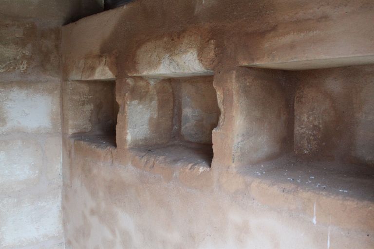 Vue intérieure : niches.