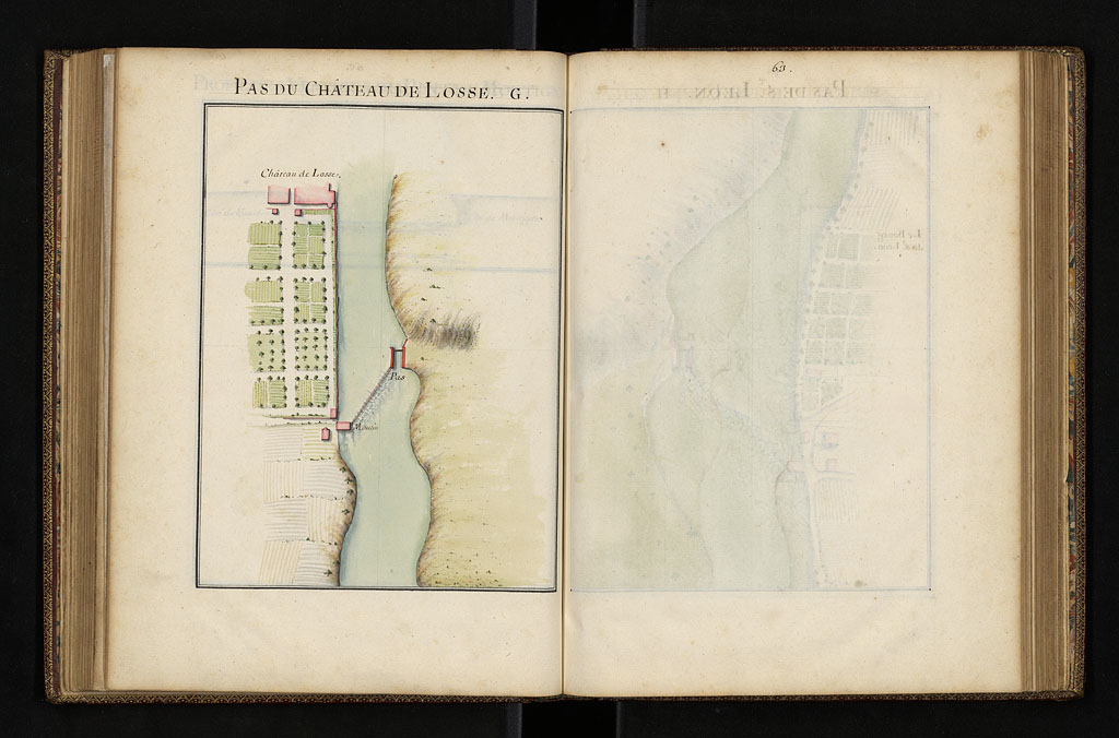 Plan de la Vézère par Ferry, 1696 : 
