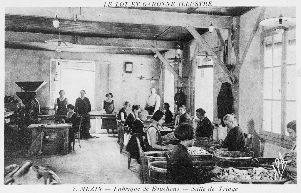 Atelier de Mézin : salle de triage.