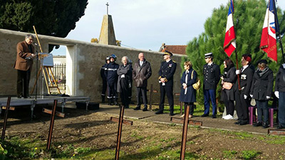 Lancement du projet en présence du professeur Bénézech, du maire de Cadillac, du sous-prefet de Langon et du Président de la Région